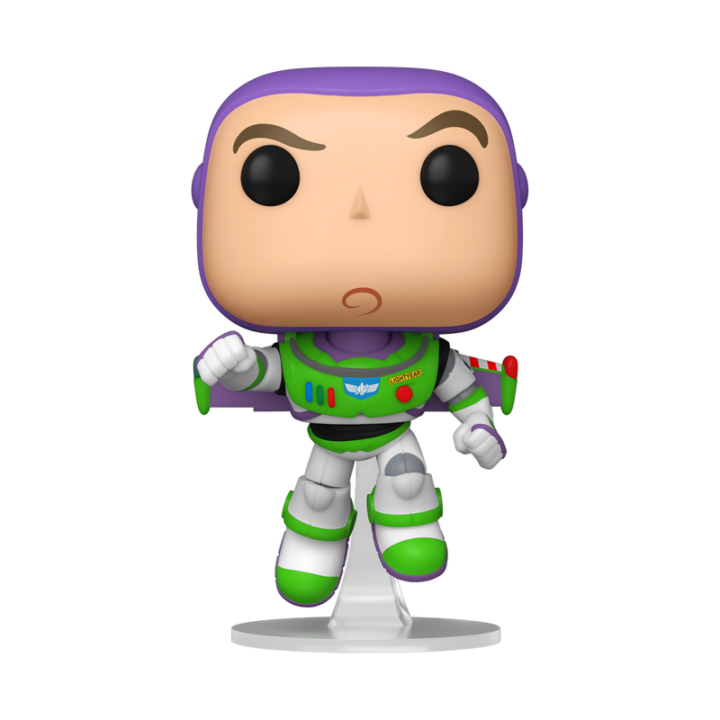 Buzz Lightyear action figure on a white background