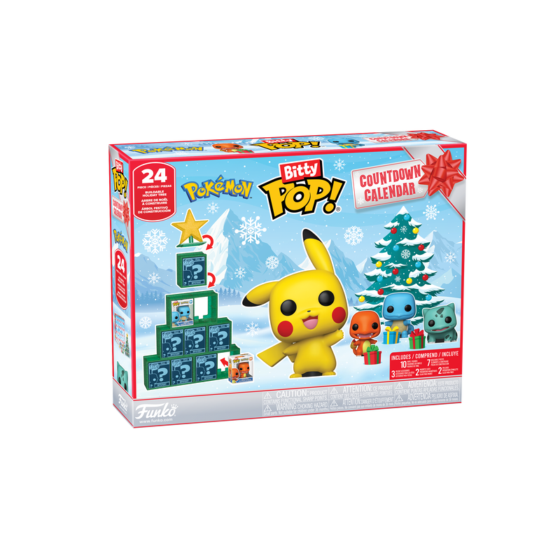 Funko Pokemon Holiday Advent 24 Day Countdown Calendar Bitty Pop! Vinyl Figure
