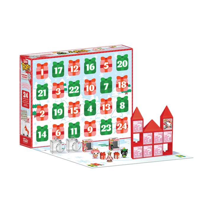 Funko Sanrio Hello Kitty & Friends Holiday Advent 24 Day Countdown Calendar Bitty Pop! Vinyl Figure