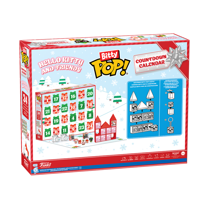 Funko Sanrio Hello Kitty & Friends Holiday Advent 24 Day Countdown Calendar Bitty Pop! Vinyl Figure