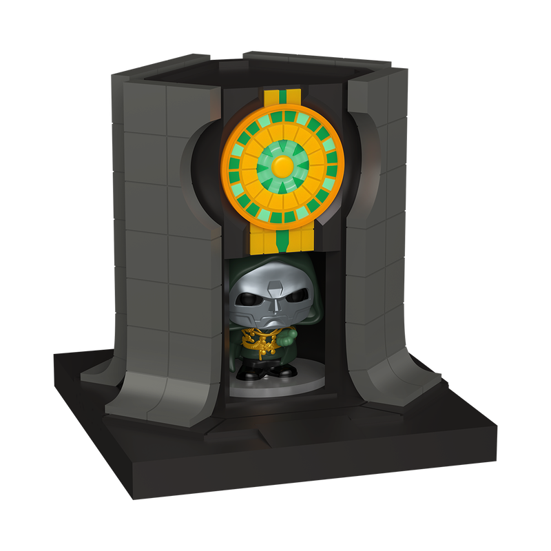 Funko Marvel Studios Avengers Doomsday Lord Doom & Doomstadt Tower Bitty Pop! Towns Vinyl Figure