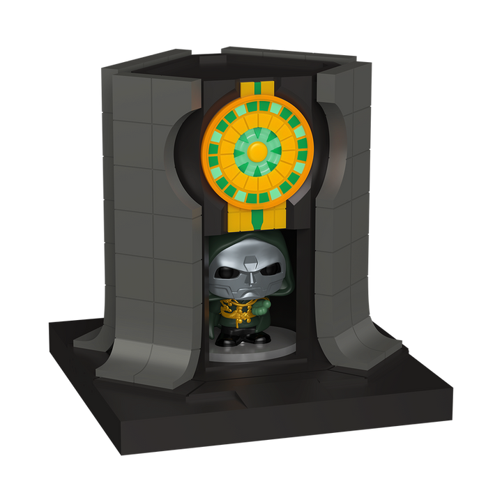 Funko Marvel Studios Avengers Doomsday Lord Doom & Doomstadt Tower Bitty Pop! Towns Vinyl Figure