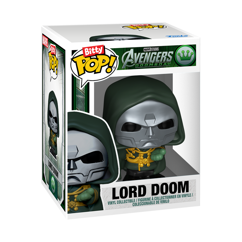 Funko Marvel Studios Avengers Doomsday Lord Doom & Doomstadt Tower Bitty Pop! Towns Vinyl Figure