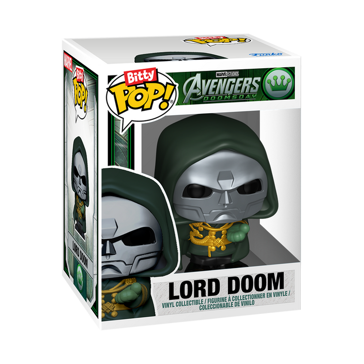 Funko Marvel Studios Avengers Doomsday Lord Doom & Doomstadt Tower Bitty Pop! Towns Vinyl Figure