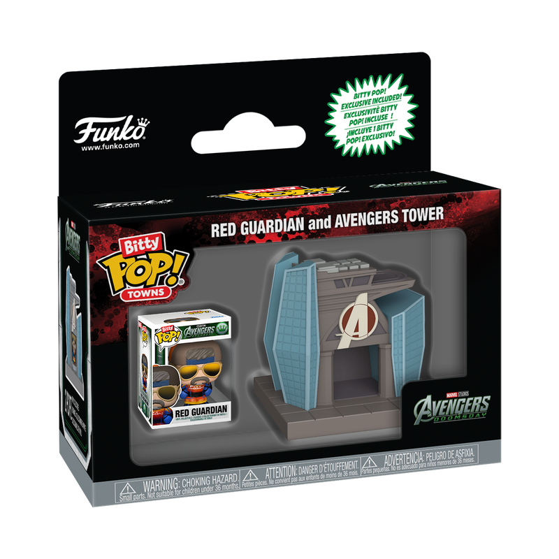 Funko Marvel Studios Avengers Doomsday Red Guardian & Avengers Tower Bitty Pop! Towns Vinyl Figure