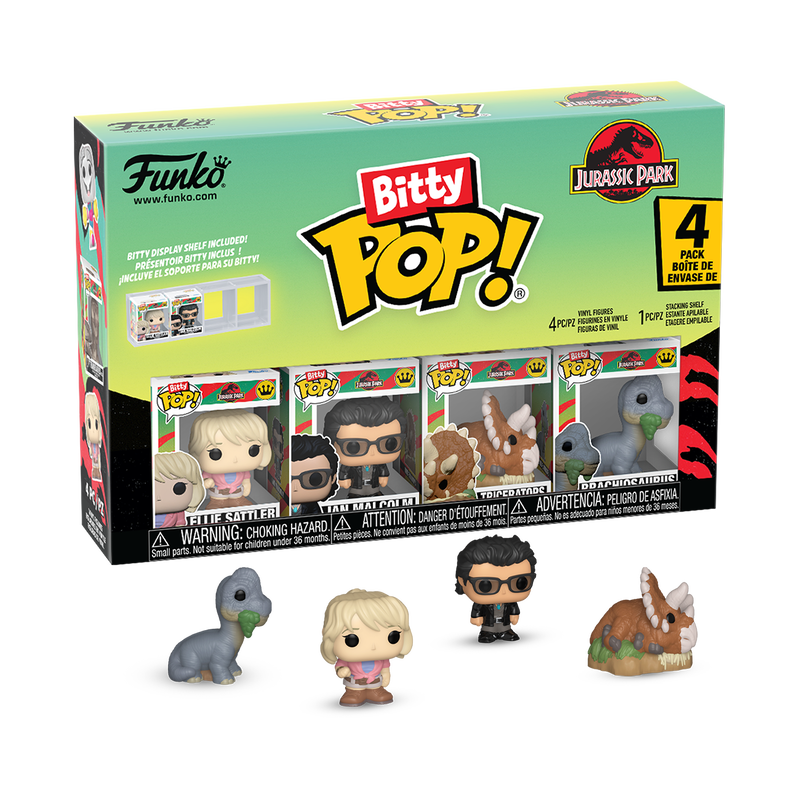 Funko Jurassic Park 4-Pack Bitty Series 1 Pop! Vinyl Figures