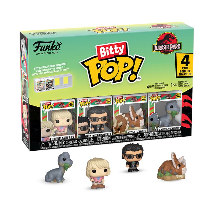 Funko Jurassic Park 4-Pack Bitty Series 1 Pop! Vinyl Figures
