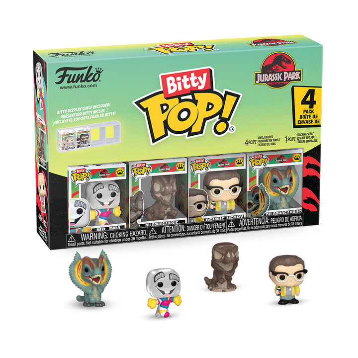 Funko Jurassic Park 4-Pack Bitty Series 3 Pop! Vinyl Figures