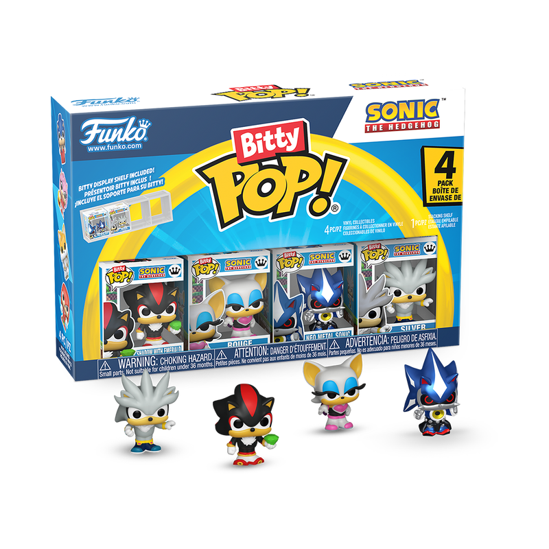 Funko Sonic the Hedgehog 4-Pack Bitty Series 1 Pop! Vinyl Figures