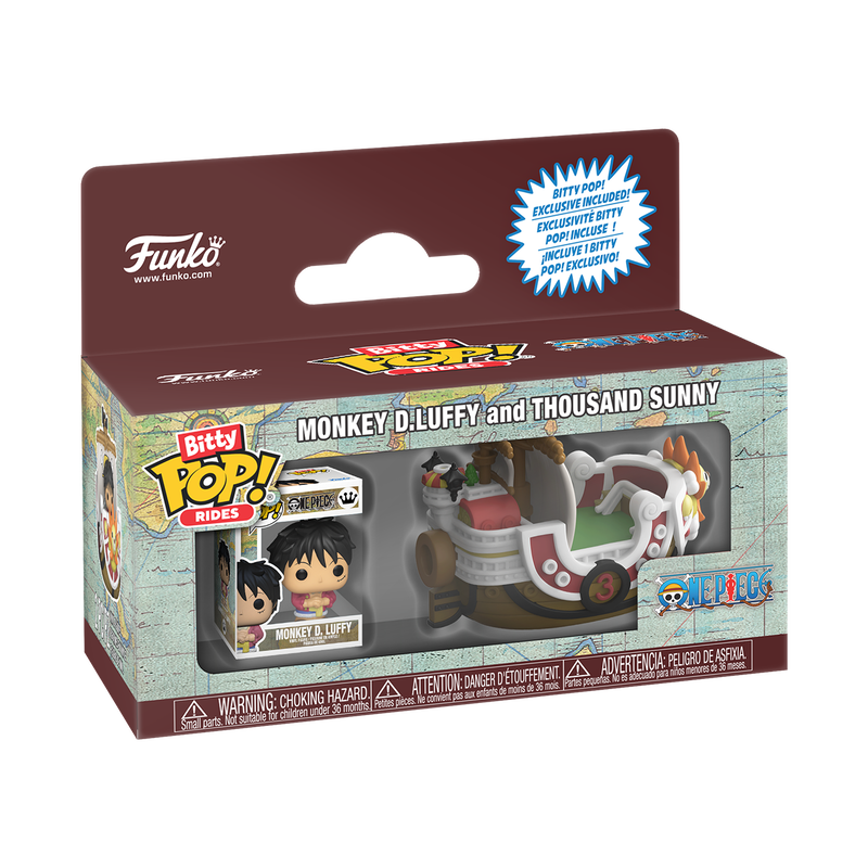 Funko One Piece Monkey D. Luffy and Thousand Sunny Bitty Pop! Rides Vinyl Figure