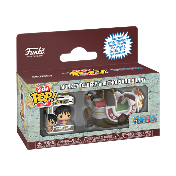 Funko One Piece Monkey D. Luffy and Thousand Sunny Bitty Pop! Rides Vinyl Figure