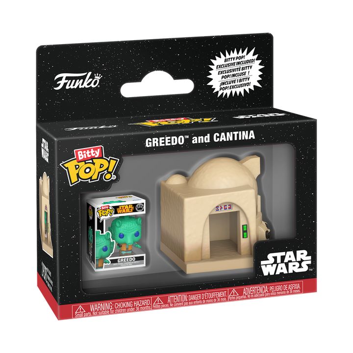 Funko Star Wars Greedo and Cantina Bitty Pop! Towns Vinyl Figure