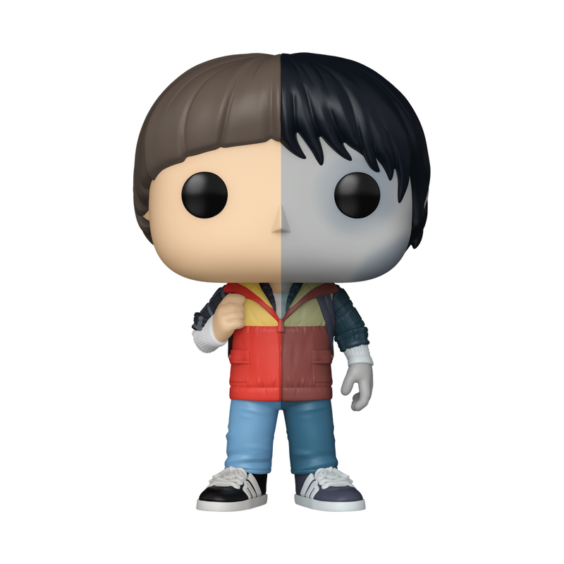 Funko Pop! vinyl figure with half brown hair and half black hair on a white background