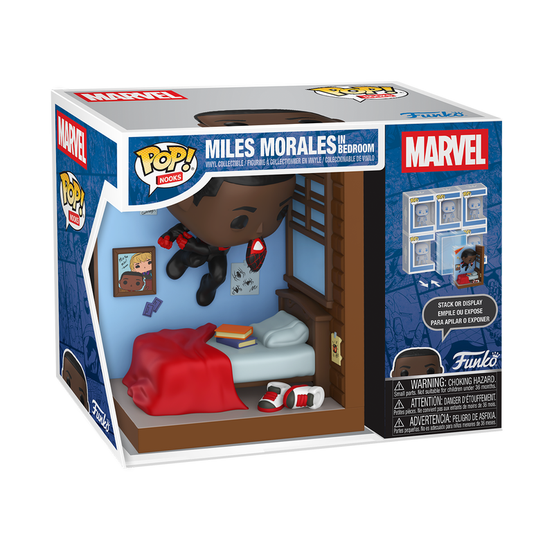 Funko Marvel Spider-Man Miles Morales in Bedroom Pop! Nooks Vinyl Figure