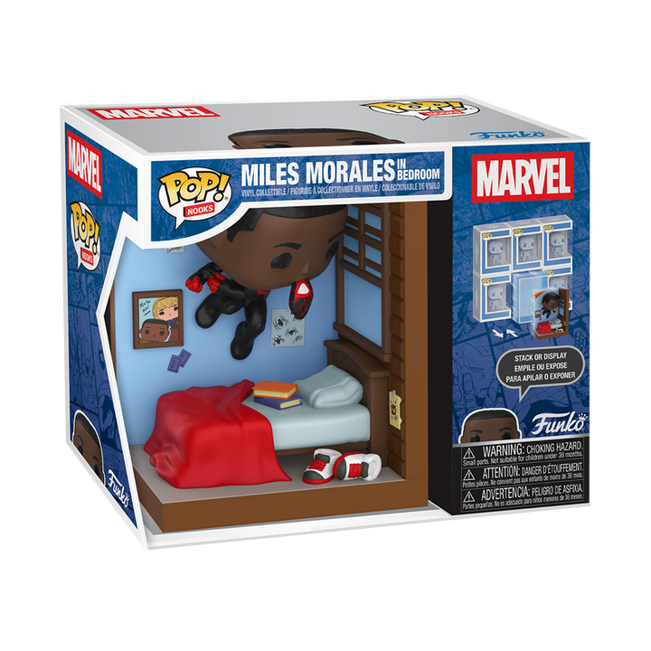 Funko Marvel Spider-Man Miles Morales in Bedroom Pop! Nooks Vinyl Figure