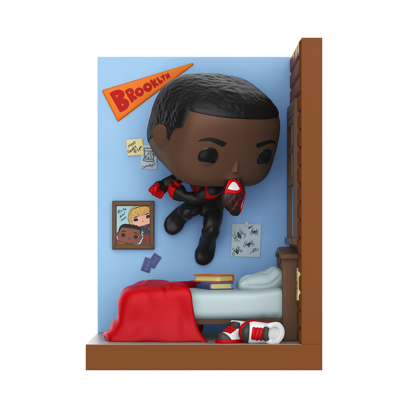 Funko Marvel Spider-Man Miles Morales in Bedroom Pop! Nooks Vinyl Figure