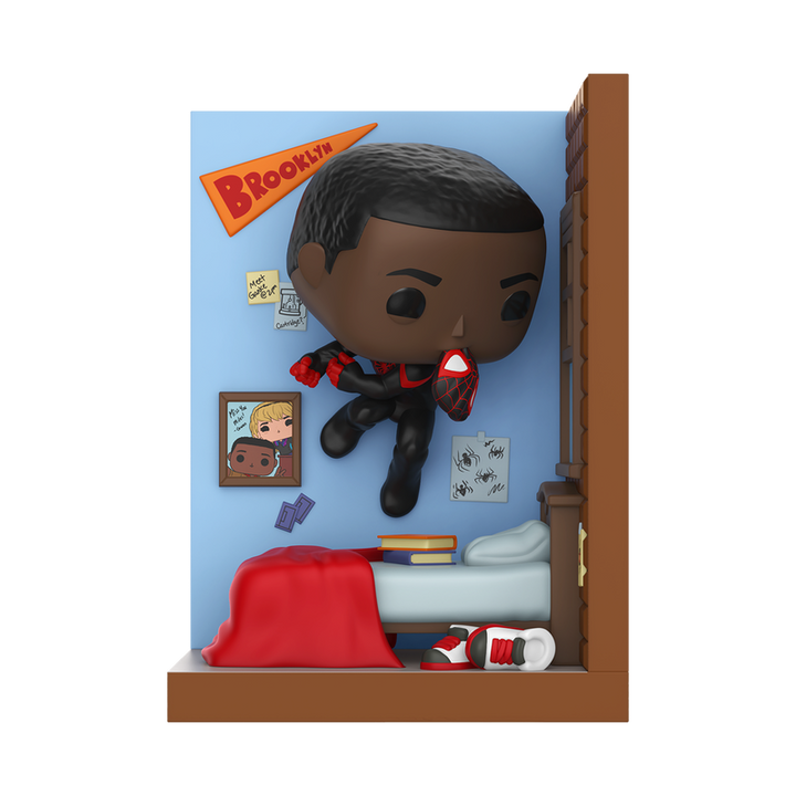Funko Marvel Spider-Man Miles Morales in Bedroom Pop! Nooks Vinyl Figure