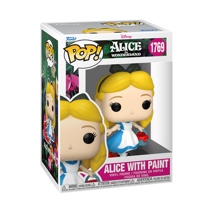 Funko Disney Alice in Wonderland Alice w/Paint Pop! Vinyl Figure