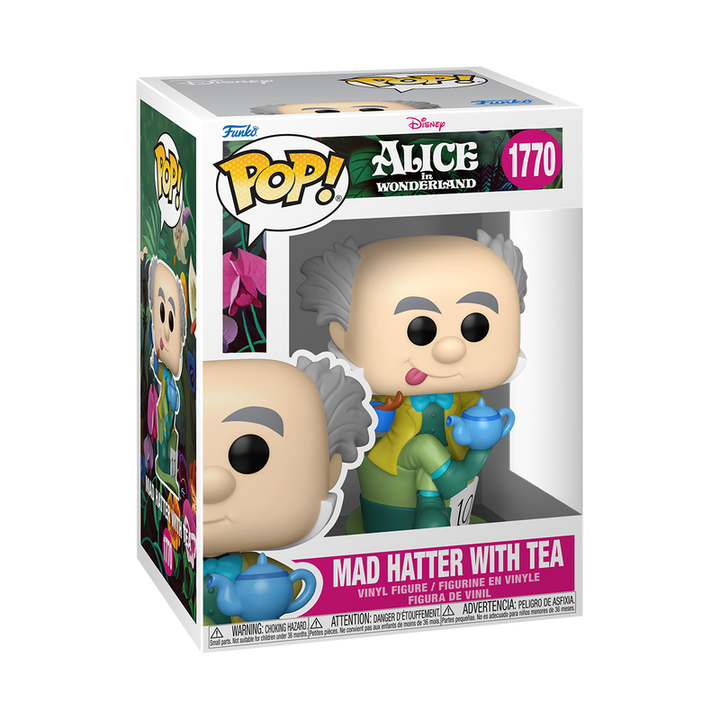 Funko Disney Alice in Wonderland Mad Hatter w/Tea Pop! Vinyl Figure