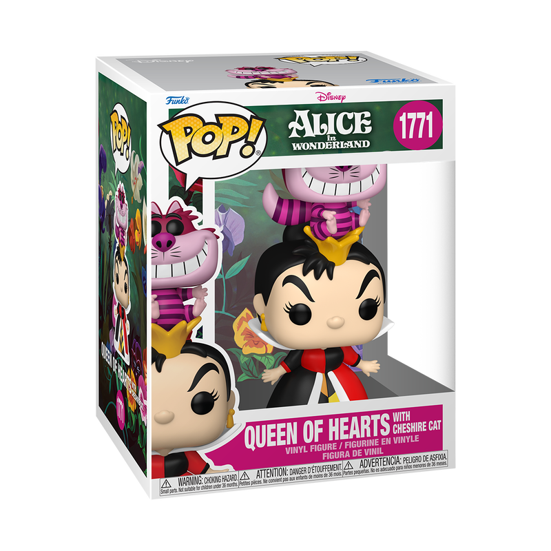 Funko Disney Alice in Wonderland Queen of Hearts w/Cheshire Cat Premium Pop! Vinyl Figure