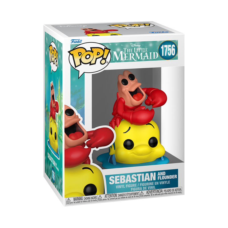 Funko Disney The Little Mermaid Sebastian & Flounder Pop! Vinyl Figure