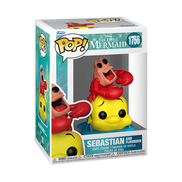 Funko Disney The Little Mermaid Sebastian & Flounder Pop! Vinyl Figure