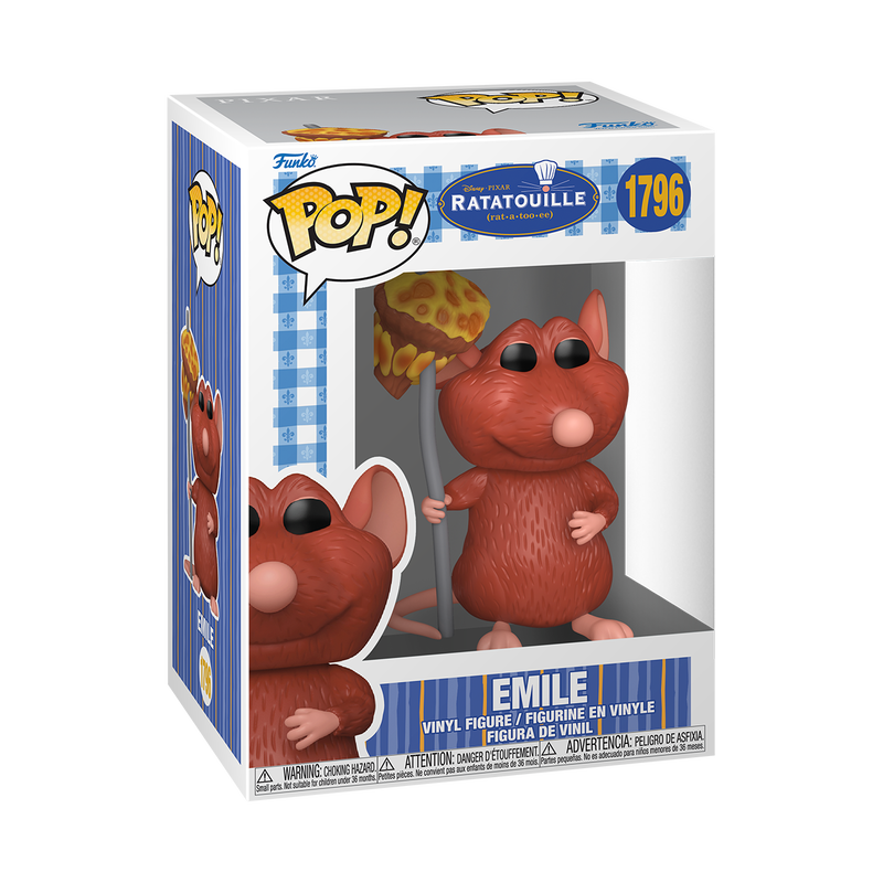 Funko Disney Pixar Ratatouille Emile w/Mushroom Pop! Vinyl Figure