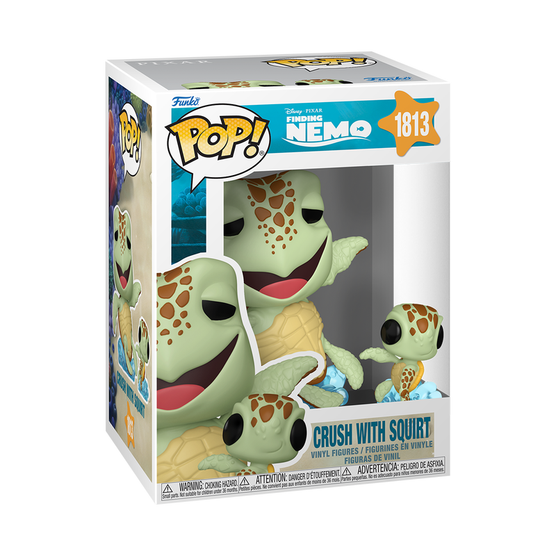 Funko Disney Pixar Finding Nemo Crush w/Squirt Pop! Vinyl Figure
