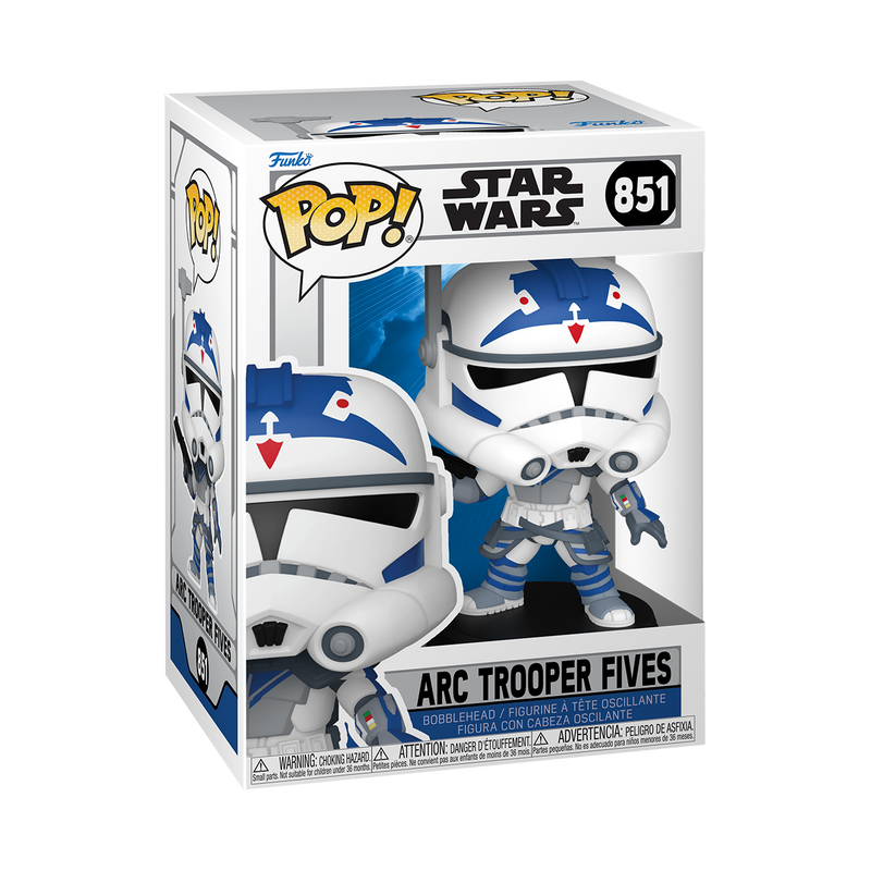 Funko Pop! packaging for Star Wars Arc Trooper Fives figure