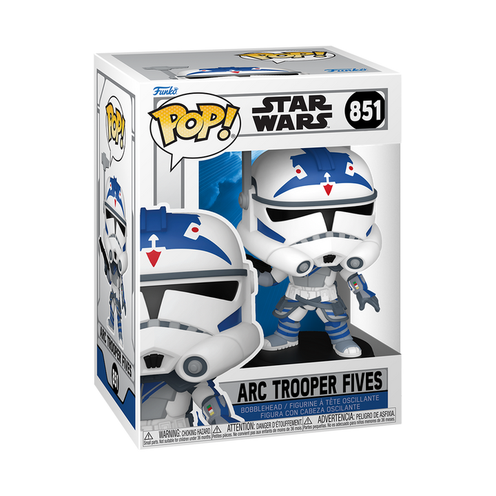Funko Pop! packaging for Star Wars Arc Trooper Fives figure