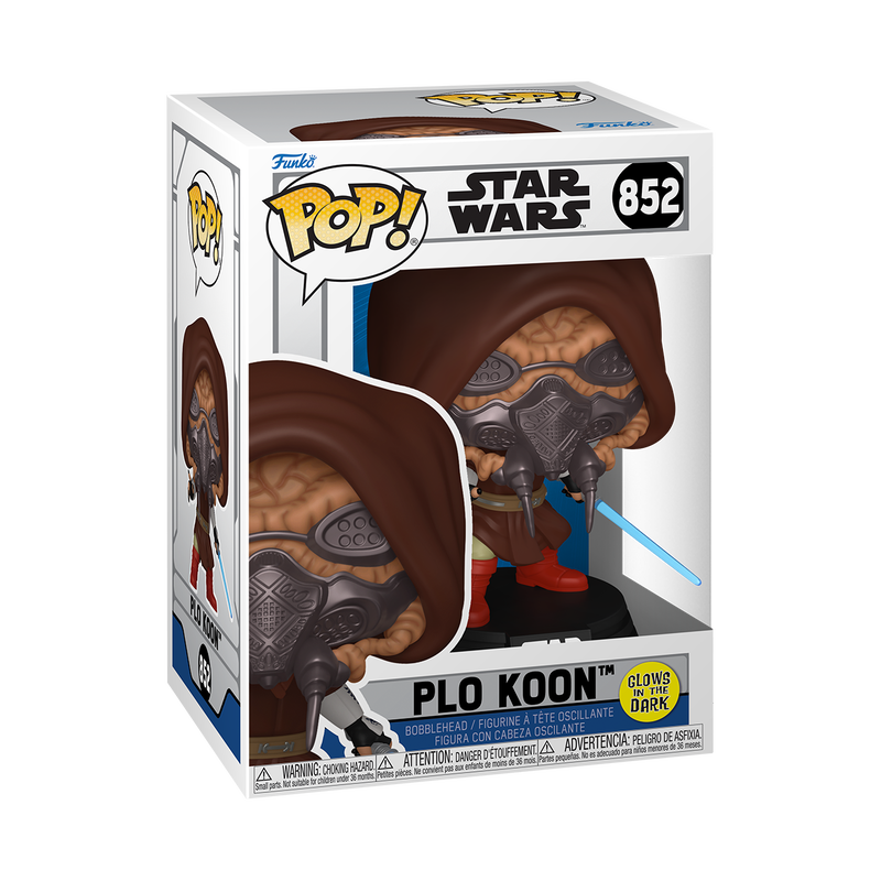 Funko Star Wars The Clone Wars Plo Koon Glow in the Dark Pop! Vinyl Figure