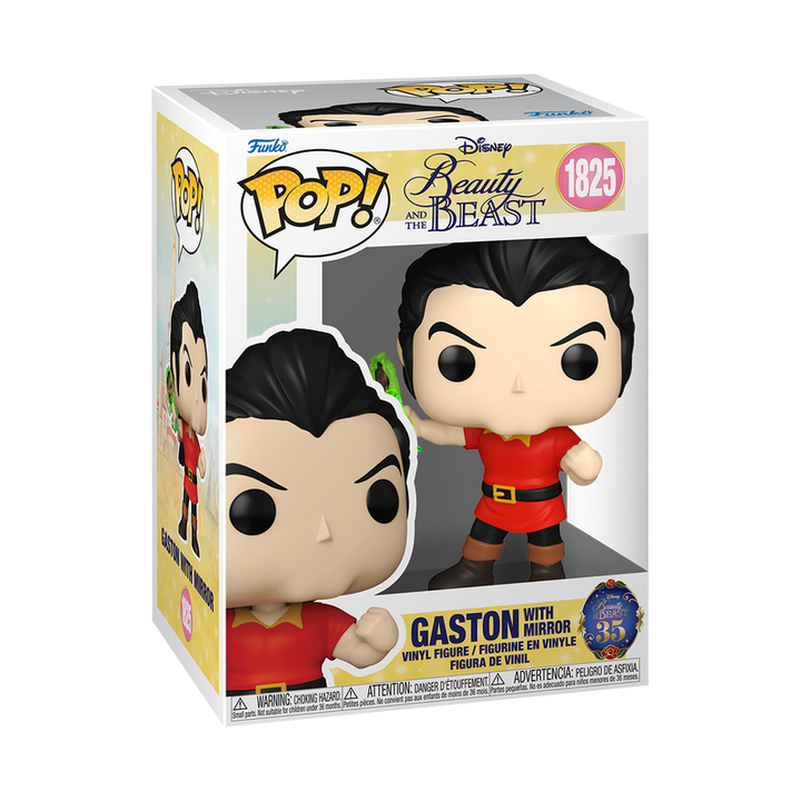 Funko Disney Beauty & The Beast Gaston w/Mirror Pop! Vinyl Figure