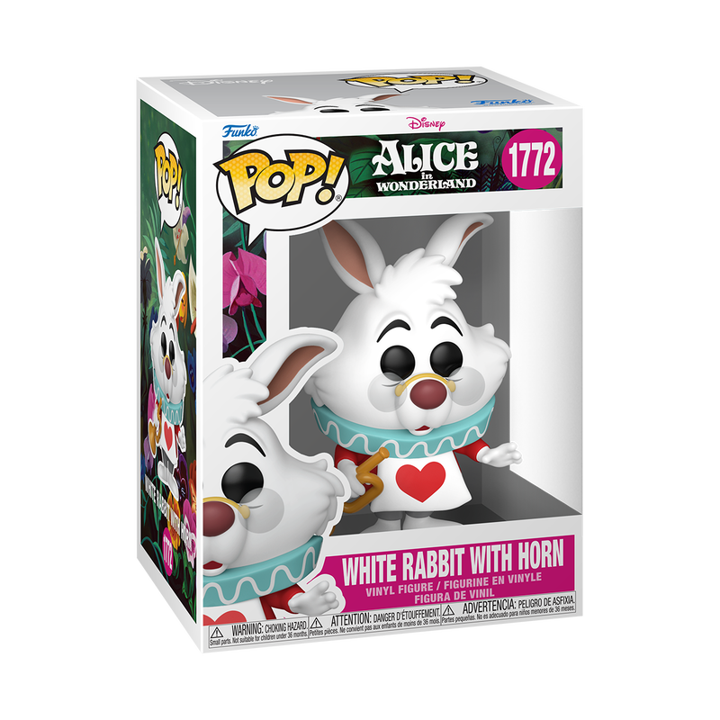 Funko Disney Alice in Wonderland White Rabbit w/Horn Pop! Vinyl Figure