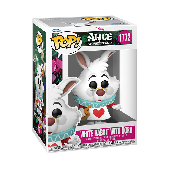 Funko Disney Alice in Wonderland White Rabbit w/Horn Pop! Vinyl Figure