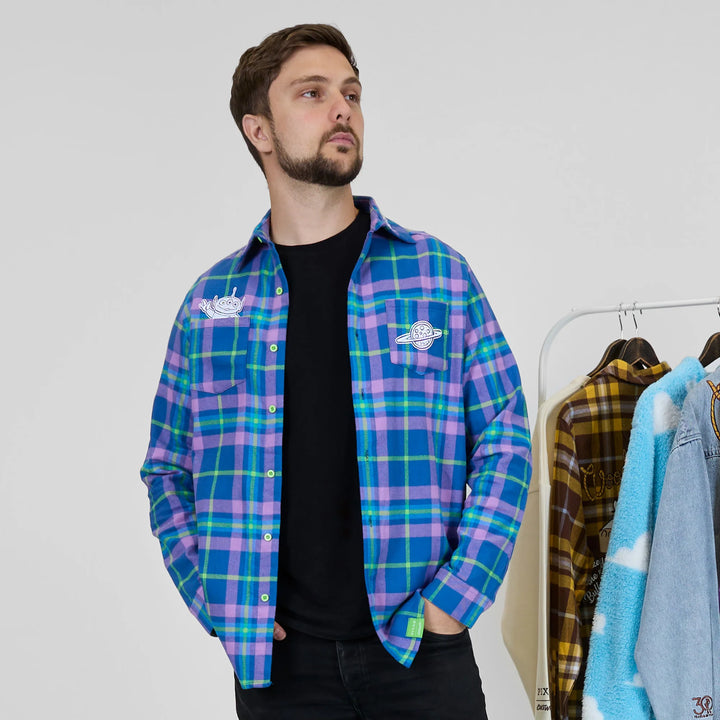 Cakeworthy Disney Pixar Toy Story Alien The Claw Flannel Shirt