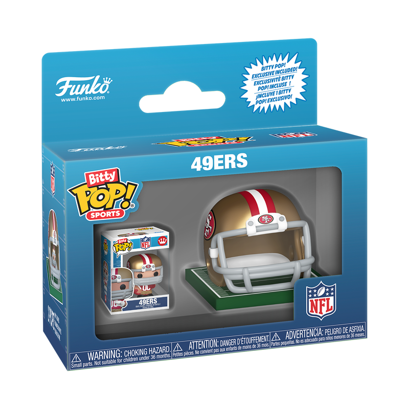 Funko NFL San Francisco 49ers Helmet & Player Bitty Pop! Vinyl Figure