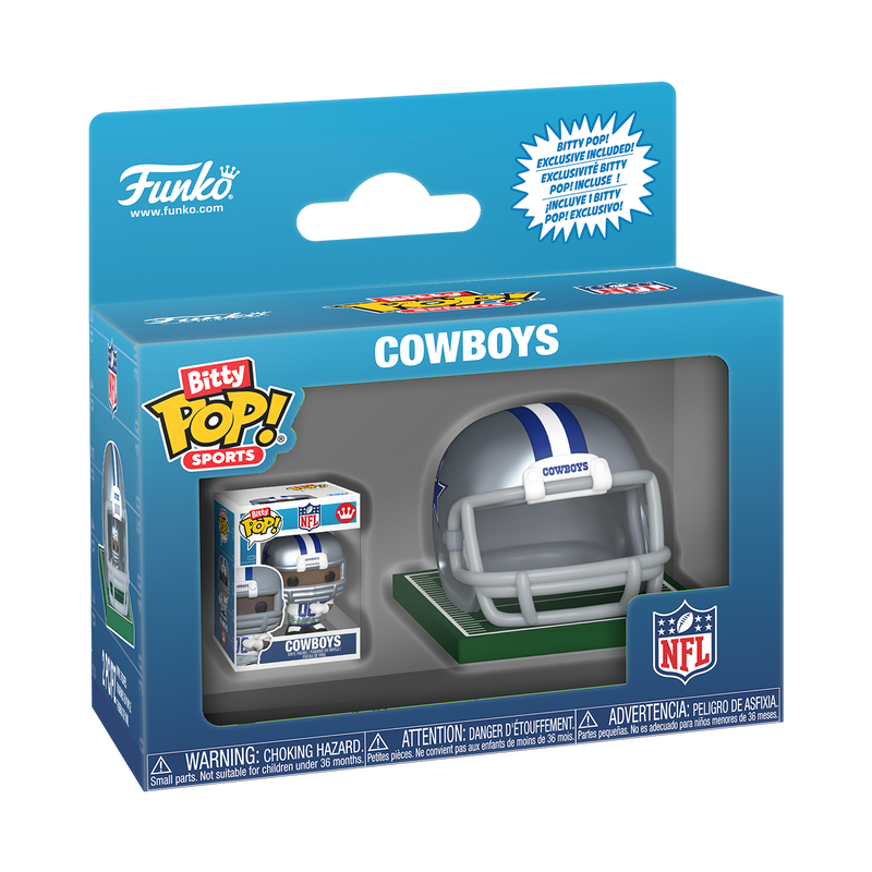 Funko NFL Dallas Cowboys Helmet & Player Bitty Pop! Vinyl Figure
