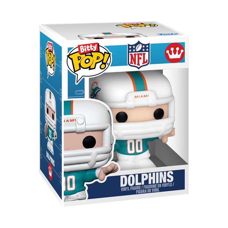 Funko NFL Miami Dolphins Helmet & Player Bitty Pop! Vinyl Figure