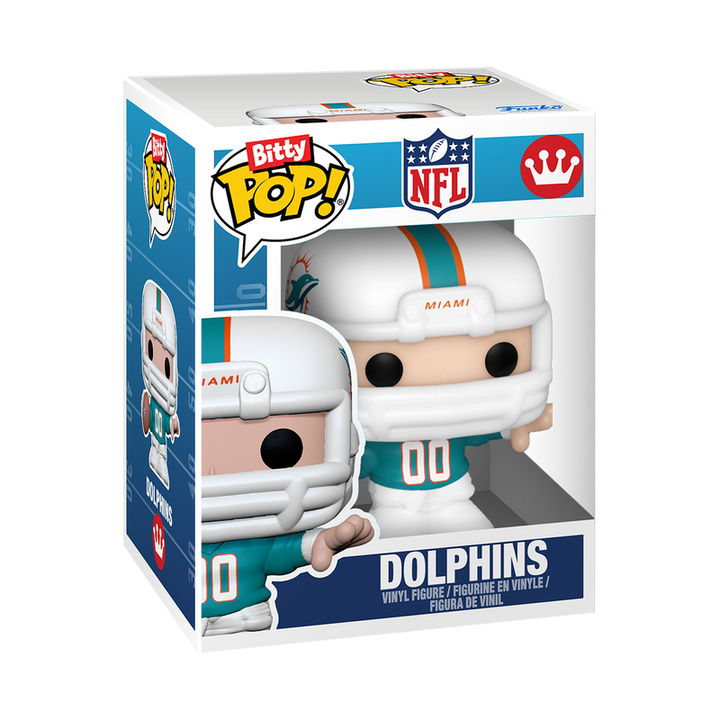 Funko NFL Miami Dolphins Helmet & Player Bitty Pop! Vinyl Figure