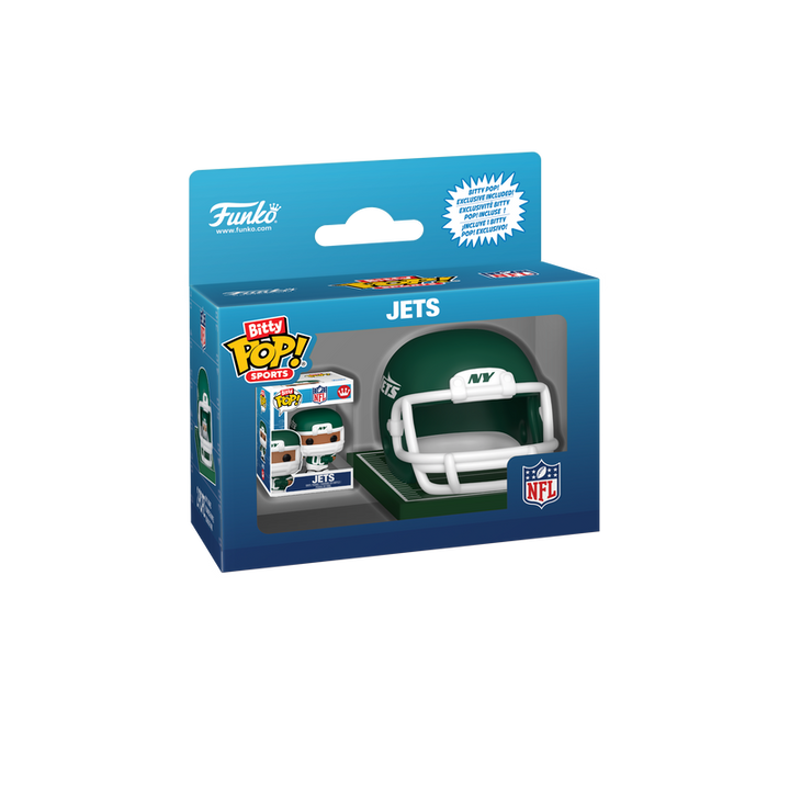 Funko NFL New York Jets Helmet & Player Bitty Pop! Vinyl Figure