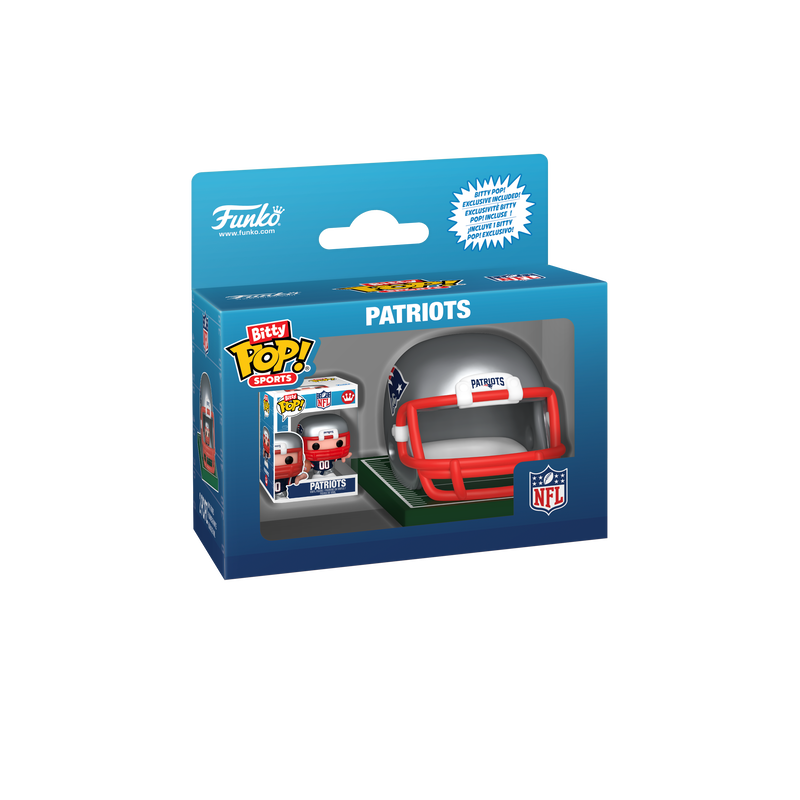 Funko NFL New England Patriots Helmet & Player Bitty Pop! Vinyl Figure