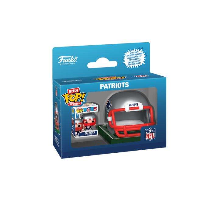 Funko NFL New England Patriots Helmet & Player Bitty Pop! Vinyl Figure
