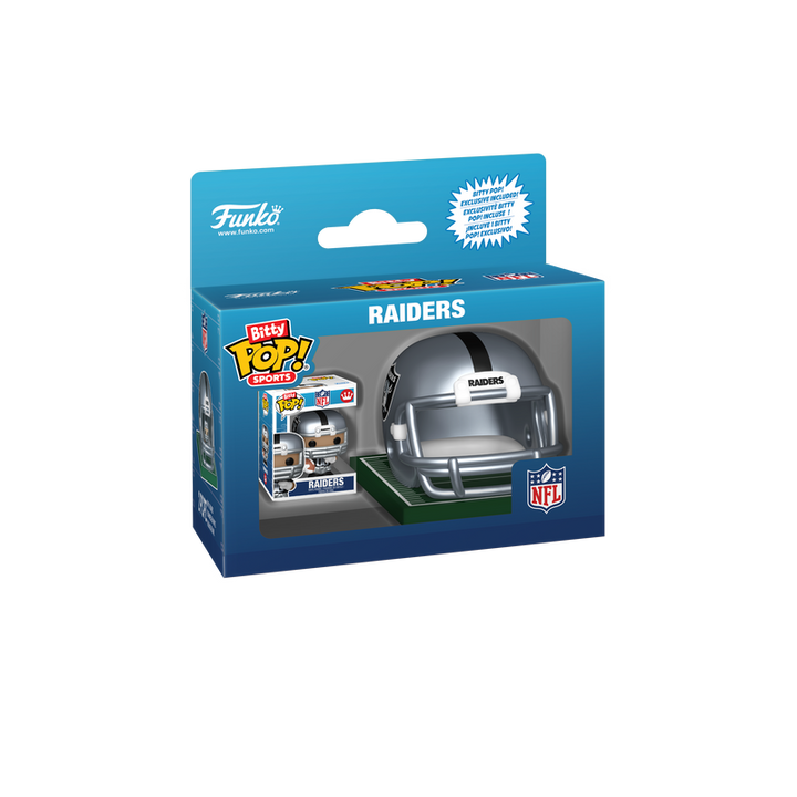 Funko NFL Las Vegas Raiders Helmet & Player Bitty Pop! Vinyl Figure