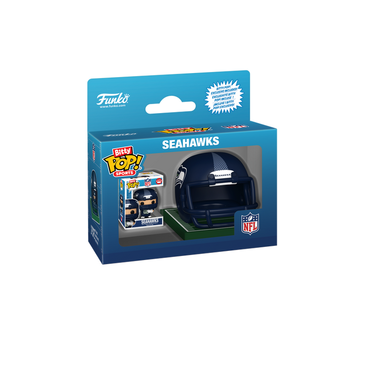Funko NFL Seattle Seahawks Helmet & Player Bitty Pop! Vinyl Figure
