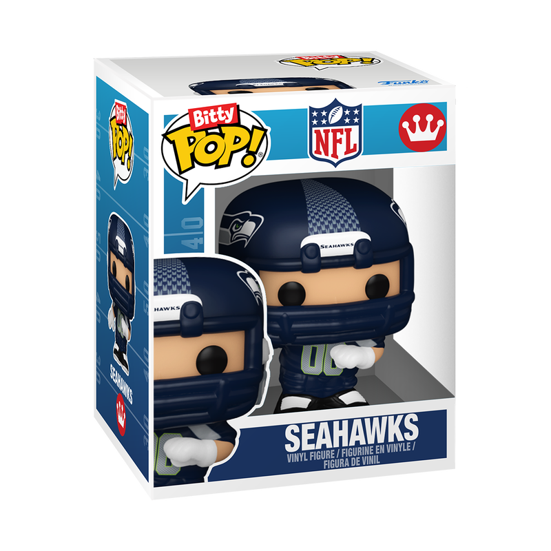 Funko NFL Seattle Seahawks Helmet & Player Bitty Pop! Vinyl Figure