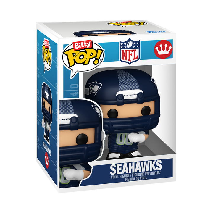 Funko NFL Seattle Seahawks Helmet & Player Bitty Pop! Vinyl Figure