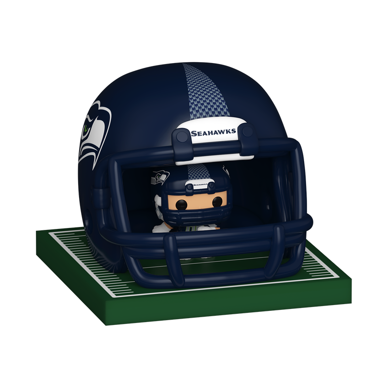 Funko NFL Seattle Seahawks Helmet & Player Bitty Pop! Vinyl Figure