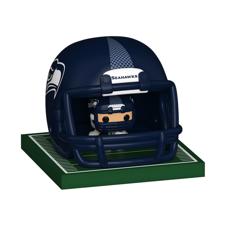Funko NFL Seattle Seahawks Helmet & Player Bitty Pop! Vinyl Figure
