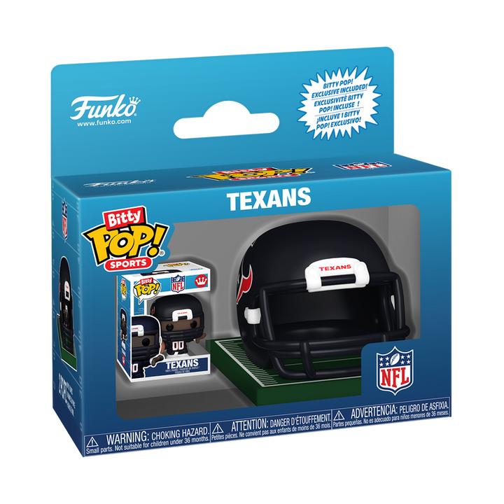 Funko NFL Houston Texans Helmet & Player Bitty Pop! Vinyl Figure