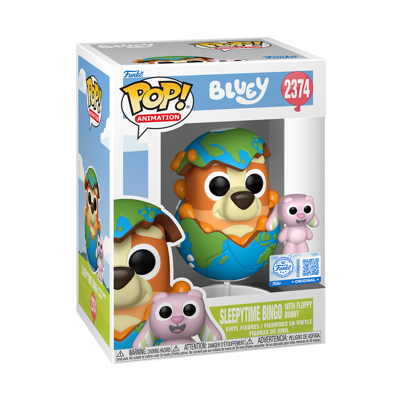 Funko Bluey Sleepytime Bingo with Floppy Bunny Exclusive Pop! Vinyl Figure